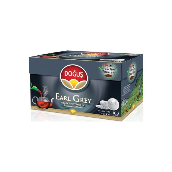 Doğuş Early Grey Black Tea Teapot Bag 100 pcs