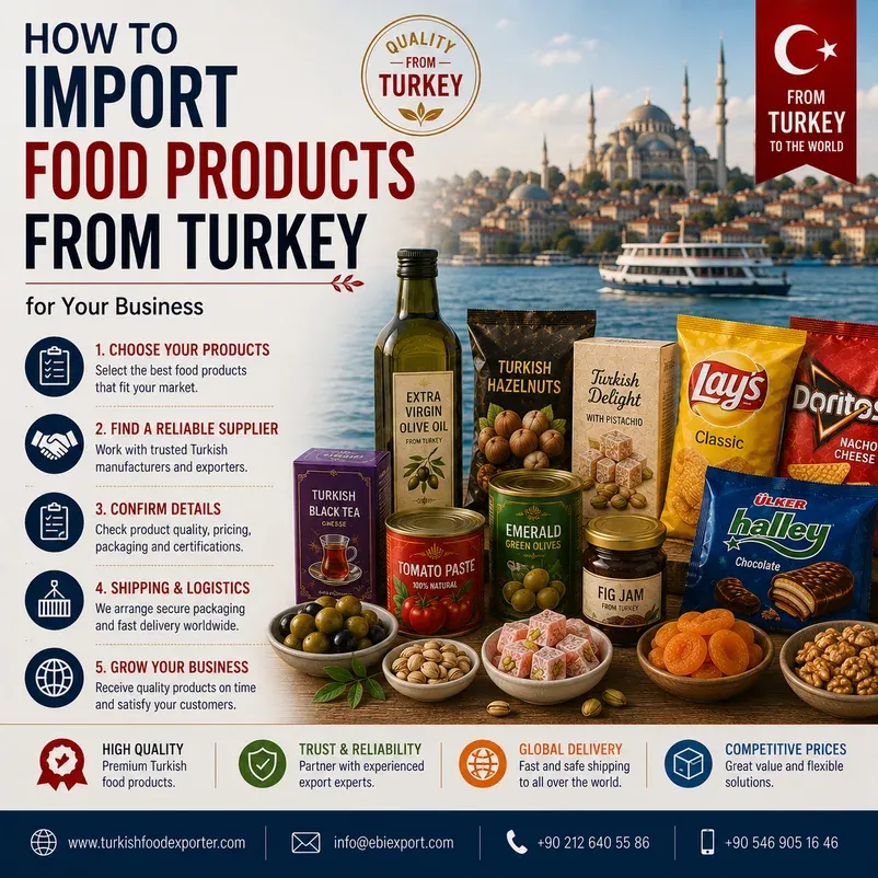How to Import Food Products from Turkey for Your Business