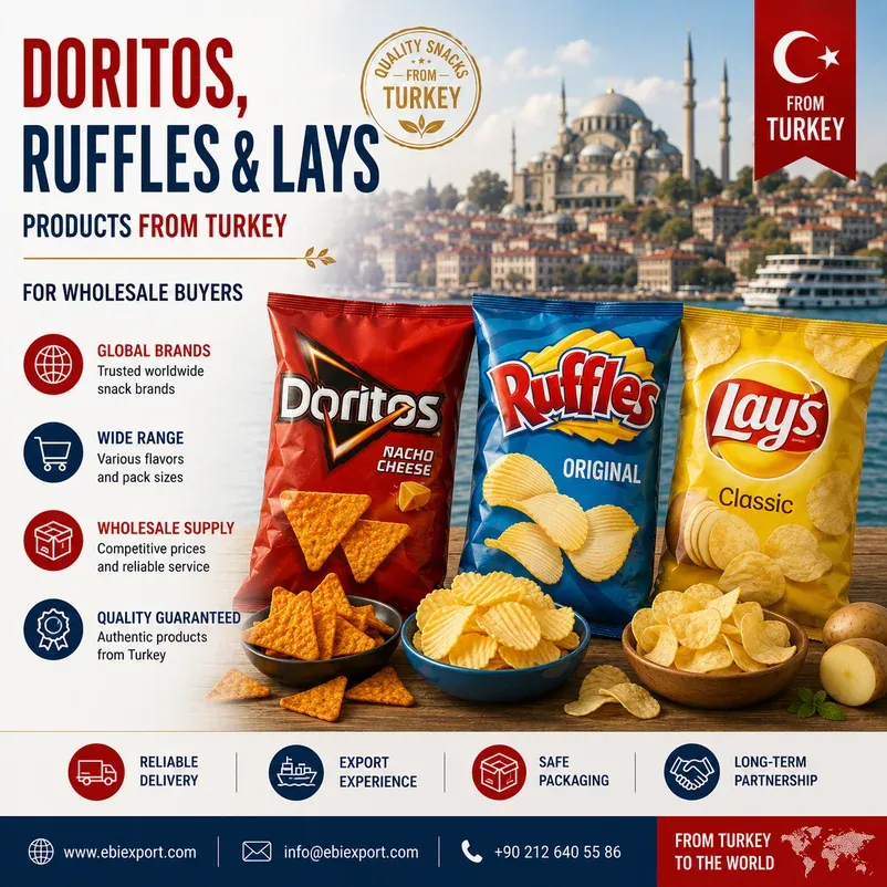 Doritos, Ruffles and Lays Products from Turkey for Wholesale Buyers