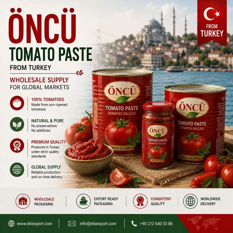 Öncü Tomato Paste from Turkey: Wholesale Supply for Global Markets