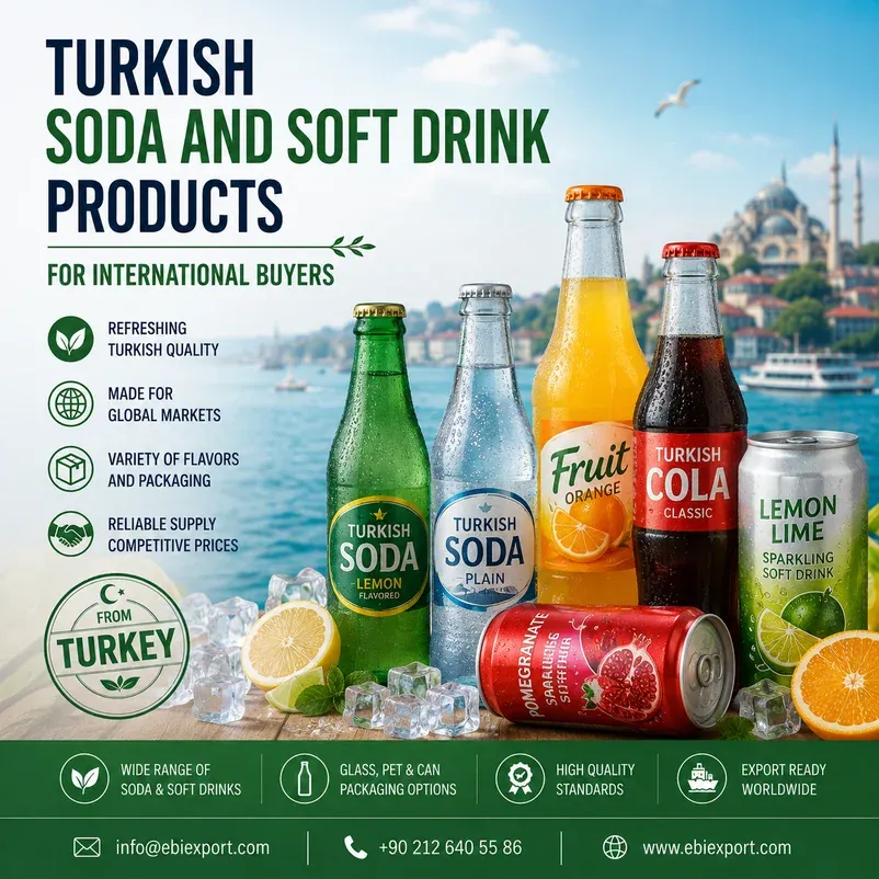 Turkish Soda and Soft Drink Products for International Buyers