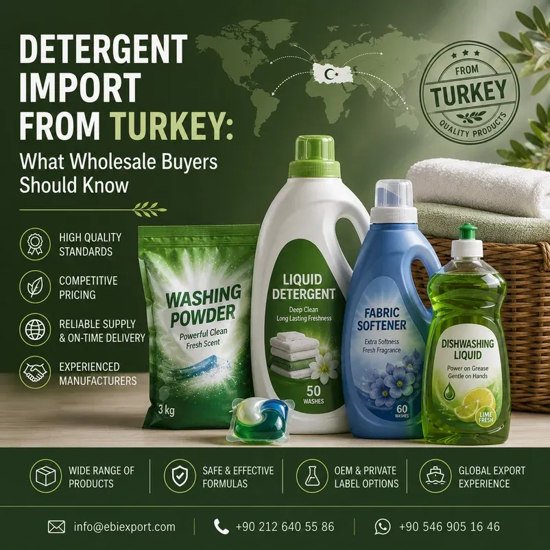 Detergent Import from Turkey: What Wholesale Buyers Should Know