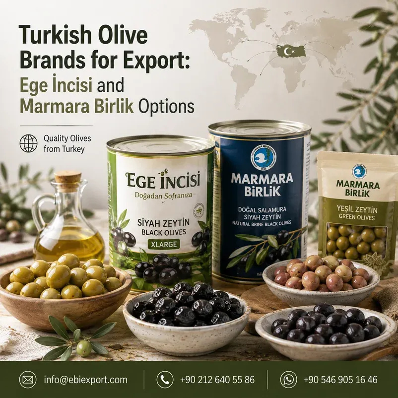 Turkish Olive Brands for Export: Ege İncisi and Marmara Birlik Options