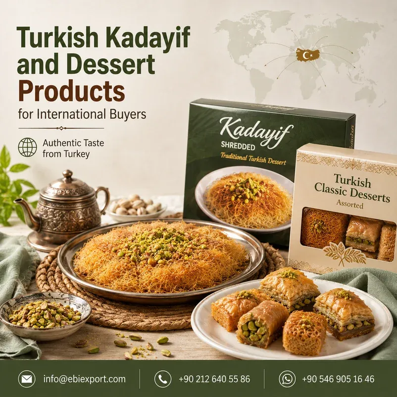 Turkish Kadayif and Dessert Products for International Buyers