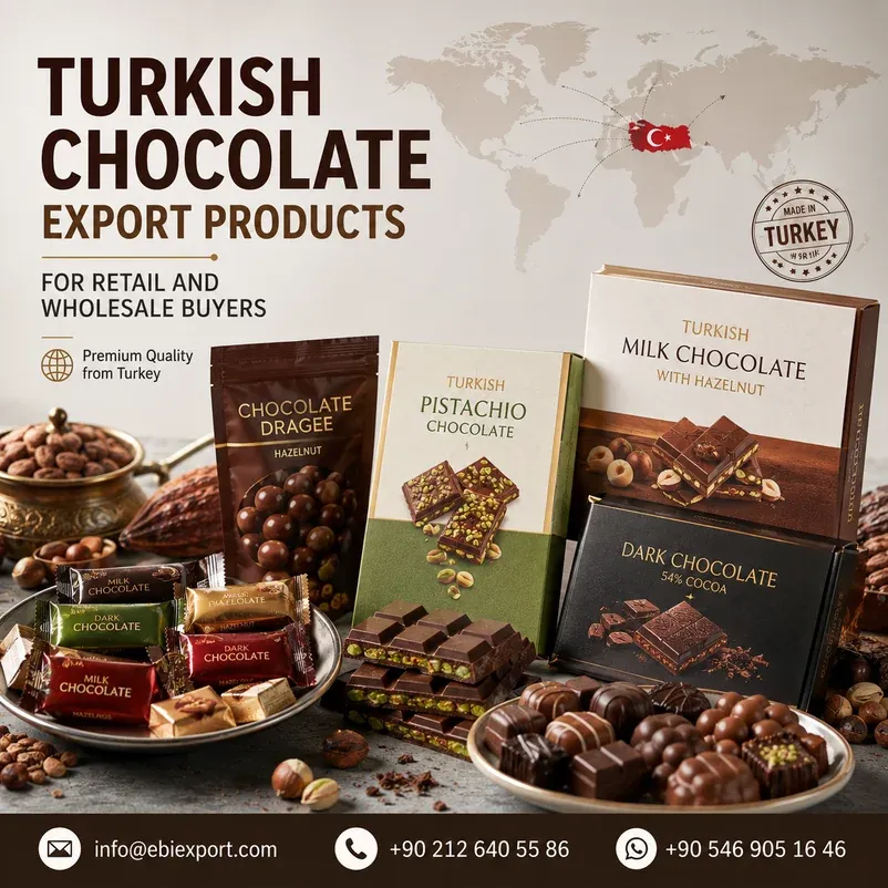 Turkish Chocolate Export Products for Retail and Wholesale Buyers