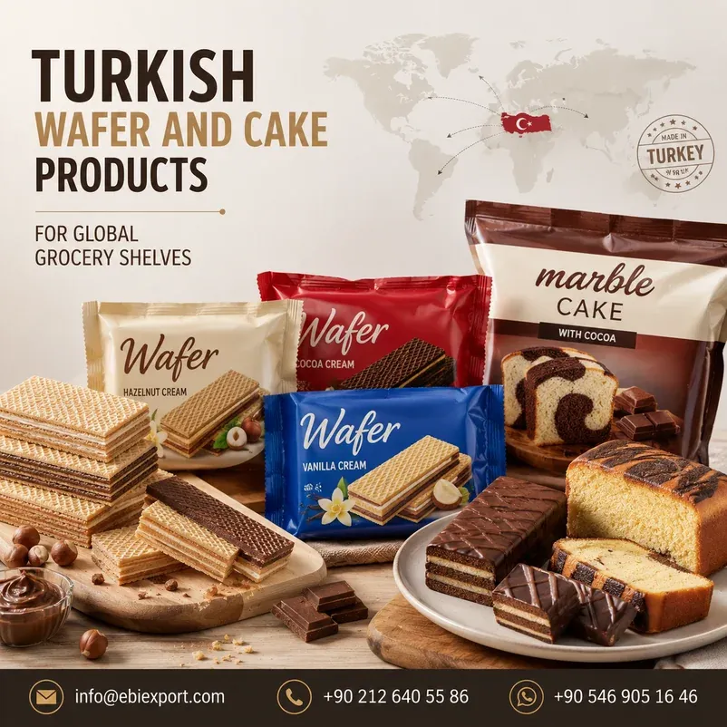 Turkish Wafer and Cake Products for Global Grocery Shelves