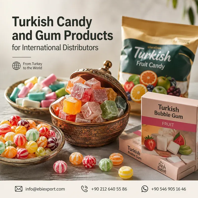 Turkish Candy and Gum Products for International Distributors